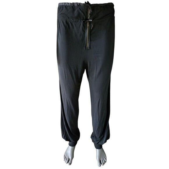 Mandorla Italia VTG 90s Y2K Harem Pants Crepe Knit Jogger Slouchy Pants sz 46/M - Picture 5 of 12